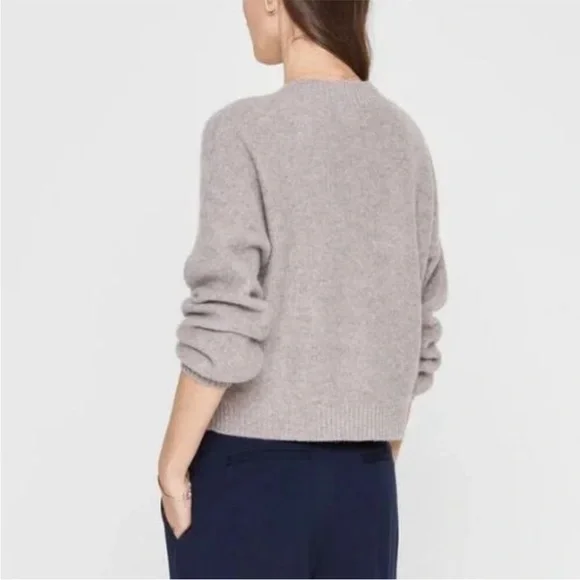 Club Monaco Boiled Cashmere Cardigan Sweater Button Down V-Neck Gray Size XS - Picture 9 of 11